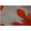 Image 7 : Orange Hawaiian Floral Quilt 93" x 90"