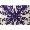 Image 15 : Blue & White Applique Floral Quilt 102" x 94"