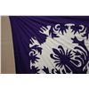 Image 19 : Blue & White Applique Floral Quilt 102" x 94"