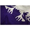 Image 21 : Blue & White Applique Floral Quilt 102" x 94"