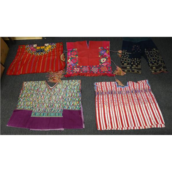 Qty 4 Pullover Shirts & 1 Pants, Misc Design & Sizes