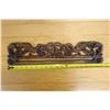 Image 5 : Carved Indonesian Wooden Textile or Tapestry Hanger 19" x 5"
