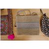 Image 8 : Qty 10 Woven Shoulder Tote Bags, Misc Styles & Sizes