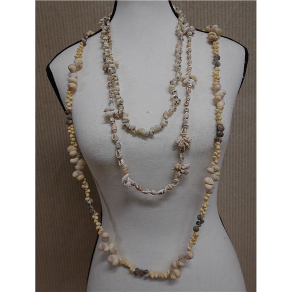 Qty 3 Shell Lei, Misc Shells & Sizes