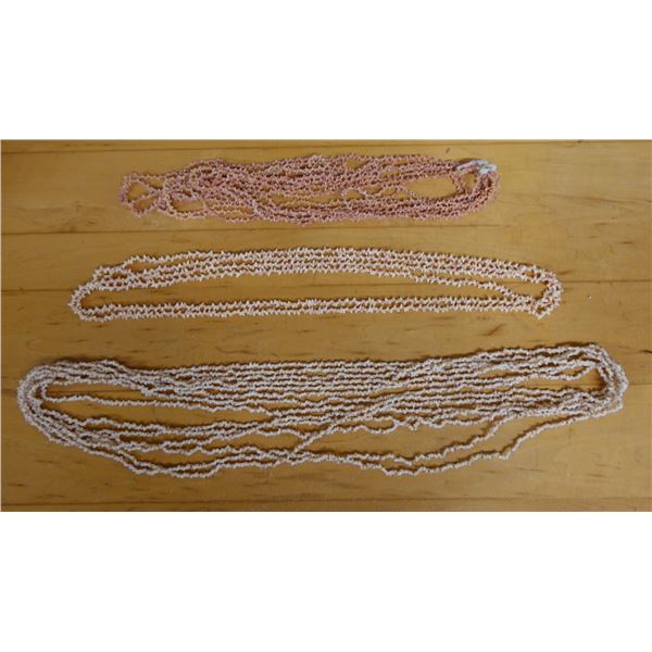 Qty 3 Shell Lei, Misc Shells & Sizes