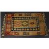 Image 1 : Geometric Shaped Area Rug w/ Fringe 59" x 33"