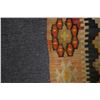 Image 5 : Geometric Shaped Area Rug w/ Fringe 59" x 33"