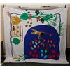 Image 1 : Abstract Design Fabric Cover or Throw 94" x 90"