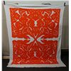 Image 1 : Hawaiian Floral Design Fabric Cover or Throw 71" x 96"
