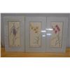 Image 1 : Qty 3 Floral Artworks by Artist Wren w/ Stamp & COA, Unframed 12" x 20"