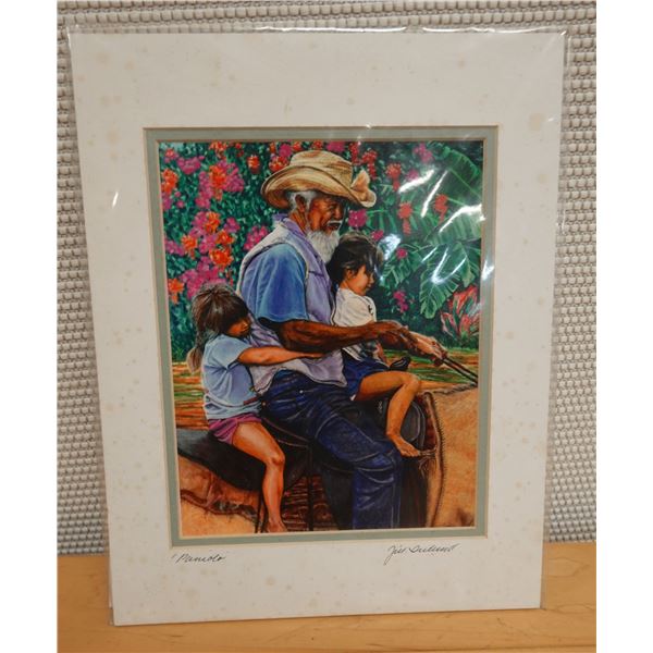 Paniolo Artwork by Artist Jill Ireland 2004, Unframed 11" x 14"