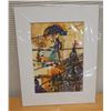 Image 1 : Abstract City Scene Artwork, Unframed 11" x 14"