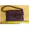 Image 17 : MiuMiu Italy Pattina Crocodile-Embossed Leather Shoulder Bag w/ Dust Bag 11" x 7"