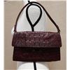 Image 1 : MiuMiu Italy Pattina Crocodile-Embossed Leather Shoulder Bag w/ Dust Bag 11" x 7"