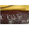 Image 21 : MiuMiu Italy Pattina Crocodile-Embossed Leather Shoulder Bag w/ Dust Bag 11" x 7"