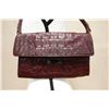Image 2 : MiuMiu Italy Pattina Crocodile-Embossed Leather Shoulder Bag w/ Dust Bag 11" x 7"