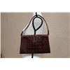 Image 4 : MiuMiu Italy Pattina Crocodile-Embossed Leather Shoulder Bag w/ Dust Bag 11" x 7"