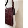 Image 7 : MiuMiu Italy Pattina Crocodile-Embossed Leather Shoulder Bag w/ Dust Bag 11" x 7"