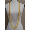 Image 1 : Yellow Twisted Mongo (?) Shell Lei 44"L