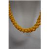 Image 3 : Yellow Twisted Mongo (?) Shell Lei 44"L