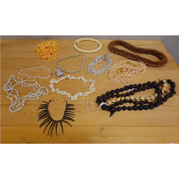 Qty Approx. 9 Lei - Shell, Kukui Nut, Paper, Misc Styles & Sizes