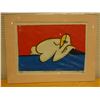 Image 1 : Seductress Americana Artwork Numbered 17/29 by Artist Belsky 12/01, Unframed & Matted 15" x 12"