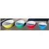 Image 3 : VINTAGE NESTING PYREX BOWLS - IN PRIMARY COLORS