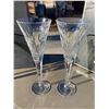 Image 5 : WATERFORD CRYSTAL MILLENNIUM COLLECTION TOASTING FLUTES, LOT OF 4