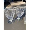 Image 2 : WATERFORD CRYSTAL LISMORE WINE GOBLETS, LOT OF 4