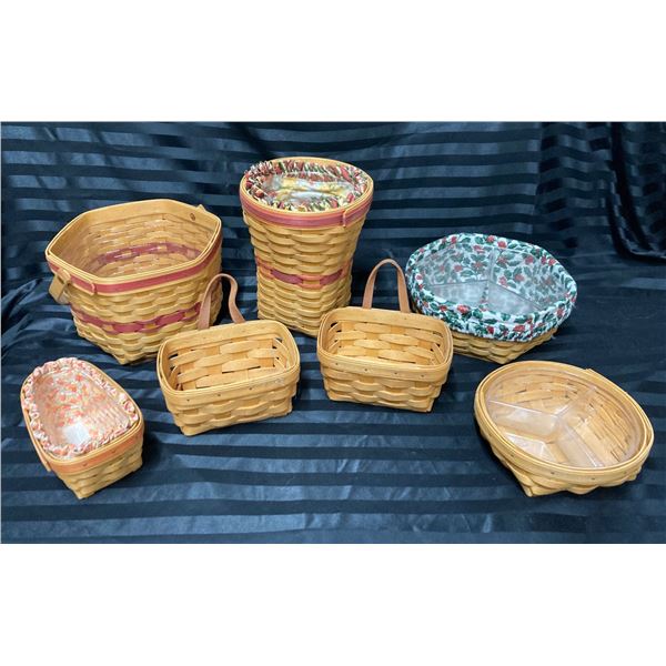 LONGABERGER MAPLEWOOD BASKETS