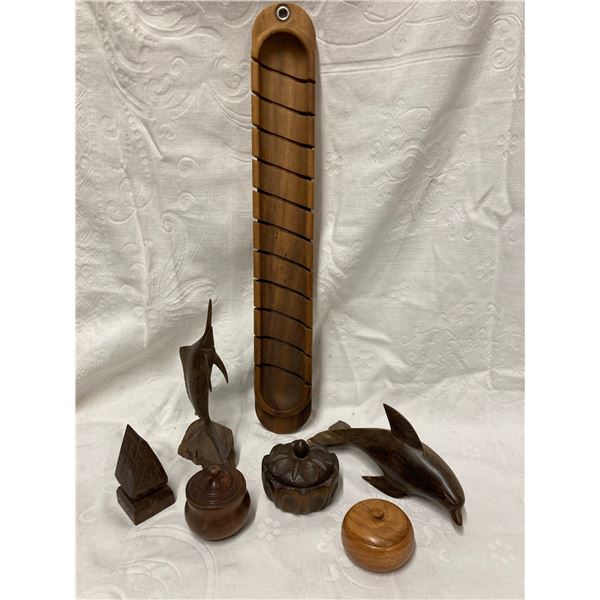 IRONWOOD CARVINGS AND WOOD TRINKET BOXES