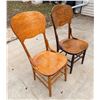 Image 3 : ANTIQUE TIGER OAK BENTWOOD CHAIRS, PAIR