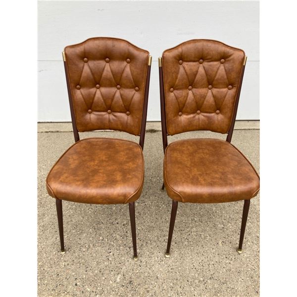 VINTAGE, MID-CENTURY CHROMCRAFT KITCHEN CHAIRS