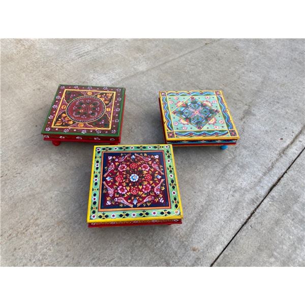 INDIAN STACKING TABLES OR ACCENT TABLES