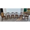 Image 8 : MID-CENTURY OAK LYRE-BACK WINDSOR CHAIRS, SET OF 6