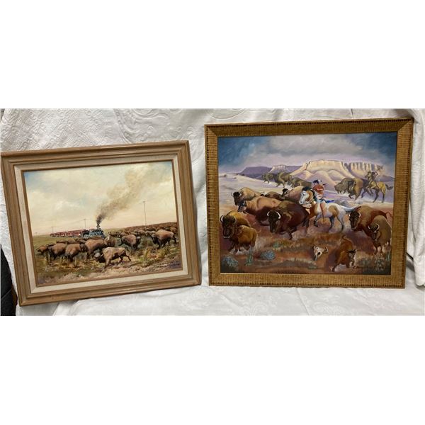 ORIGINAL FRAMED ART BY C. DAVENPORT