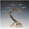 Image 2 : Bonsai Tree Form Metal and Stone Sculpture