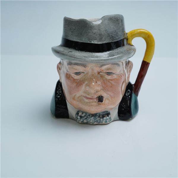 Cooper Clayton Small Character Jug, Winston Churchill