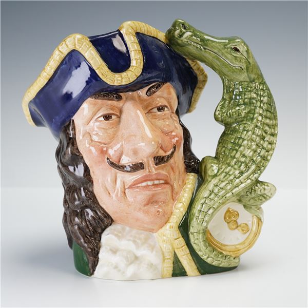 Royal Doulton Large Character Jug, Captain Hook D6597