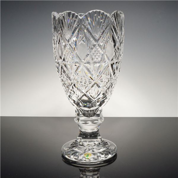 Waterford Crystal Footed Vase, Sinclaire