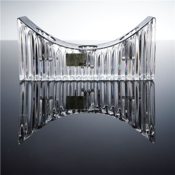 Mikasa Crystal Candleholder, Staccato