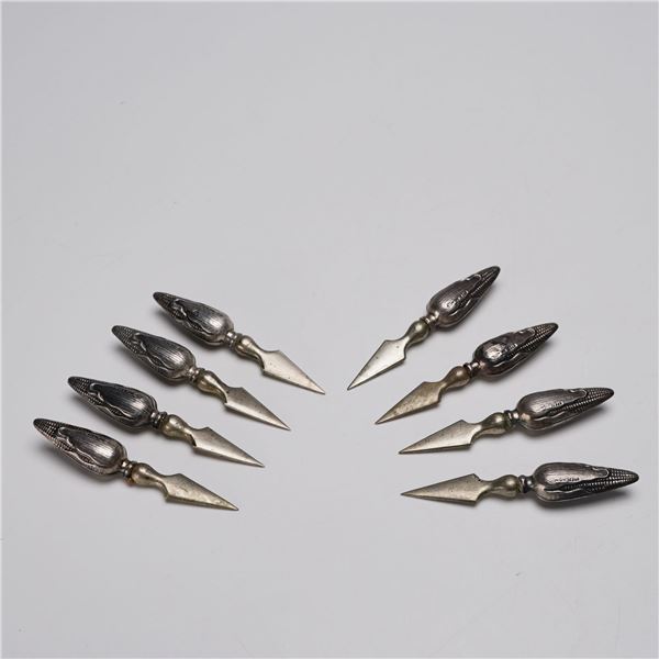 8pc Webster Co. Sterling Silver Corn Holders