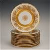 Image 1 : 12pc T&V Limoges Warrin Gilt Porcelain Service Plates