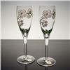Image 1 : 2pc Perrier Jouet Champagne Flutes Belle Epoque Pink Gold Flower