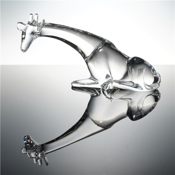 Baccarat Crystal Figurine by Loet Vanderveen, Giraffe
