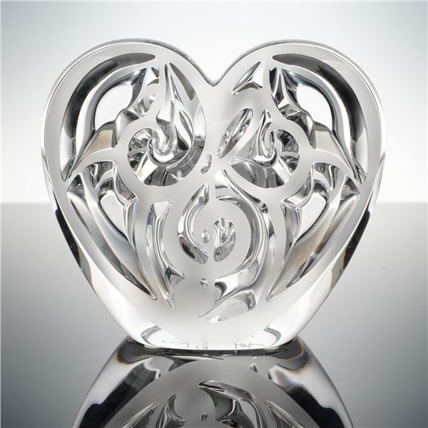 Lalique Elton John Heart Figurine, Music is Love