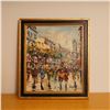 Image 2 : Mid-Century Oil on Canvas Painting, Parisian Street Scene, Signed