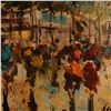 Image 3 : Mid-Century Oil on Canvas Painting, Parisian Street Scene, Signed