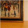 Image 4 : Mid-Century Oil on Canvas Painting, Parisian Street Scene, Signed