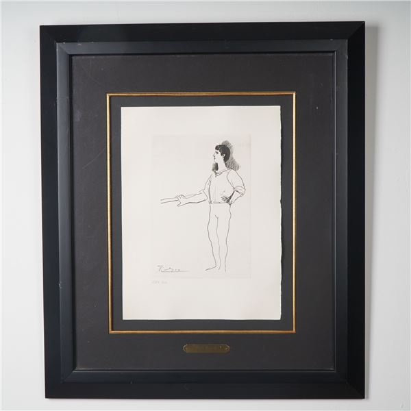 Pablo Picasso (Aft.) Limited Edition Etching on Paper, Ballet Dancer